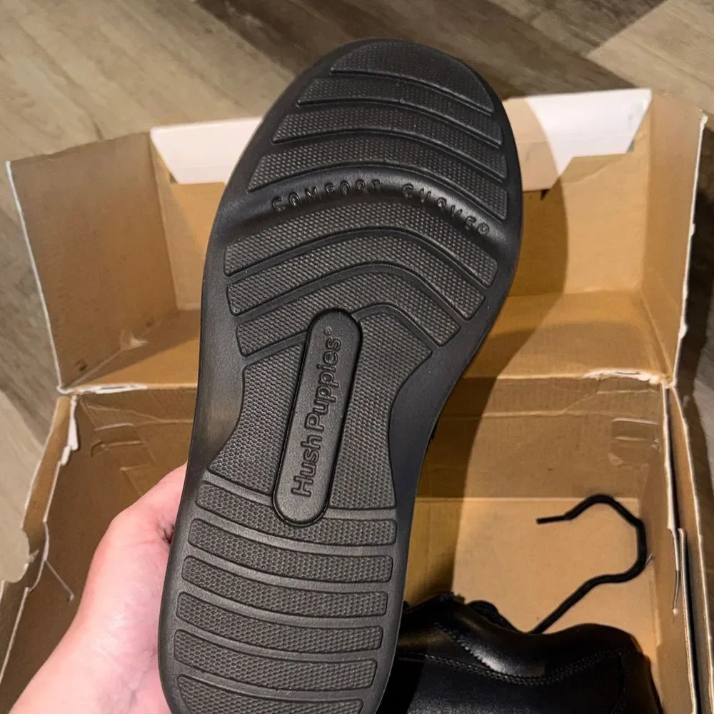 Sleek Black Leather Derbys
